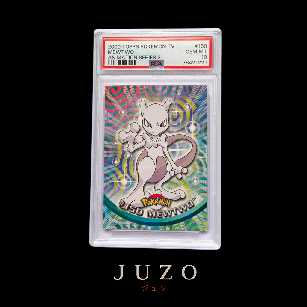 (🇺🇸) Mewtwo - 2000 TOPPS POKÉMON TV ANIMATION SERIES 3 - PSA10