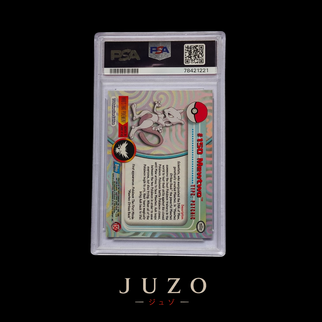 (🇺🇸) Mewtwo - 2000 TOPPS POKÉMON TV ANIMATION SERIES 3 - PSA10