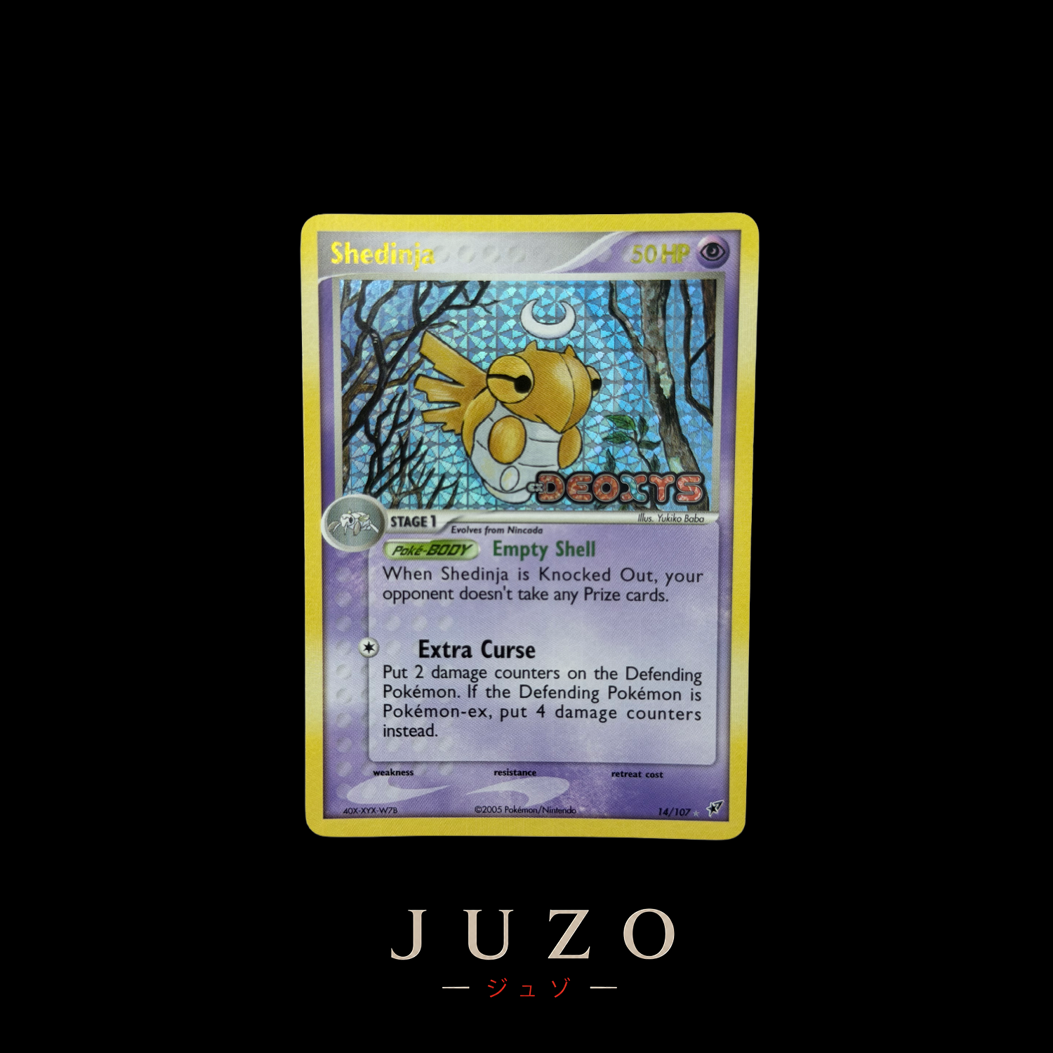 (🇺🇸) Shedinja Holo Stamp Reverse - EX DEOXYS 14/107 (Boosterfresh / Mint)
